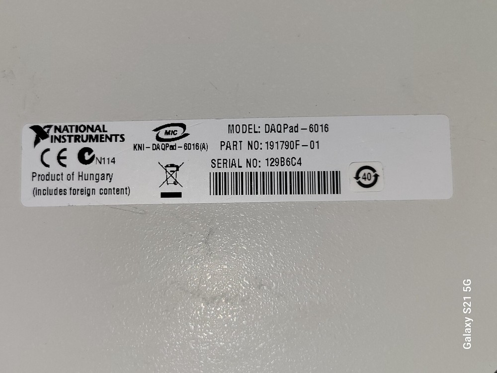 National Instruments NI DAQPad-6016+ ADAPTER-USB CABLE + 3 FT SINGLE CABLES
