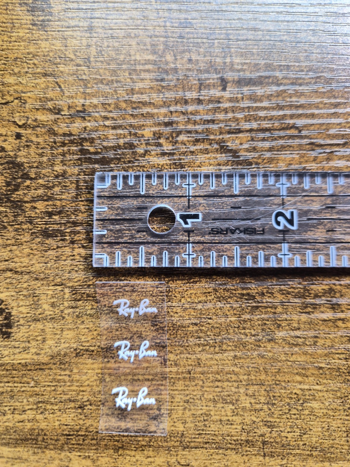 3 Pc. Ray-Ban Aviator Logo For Glasses High Quality UV DTF Raised Decal