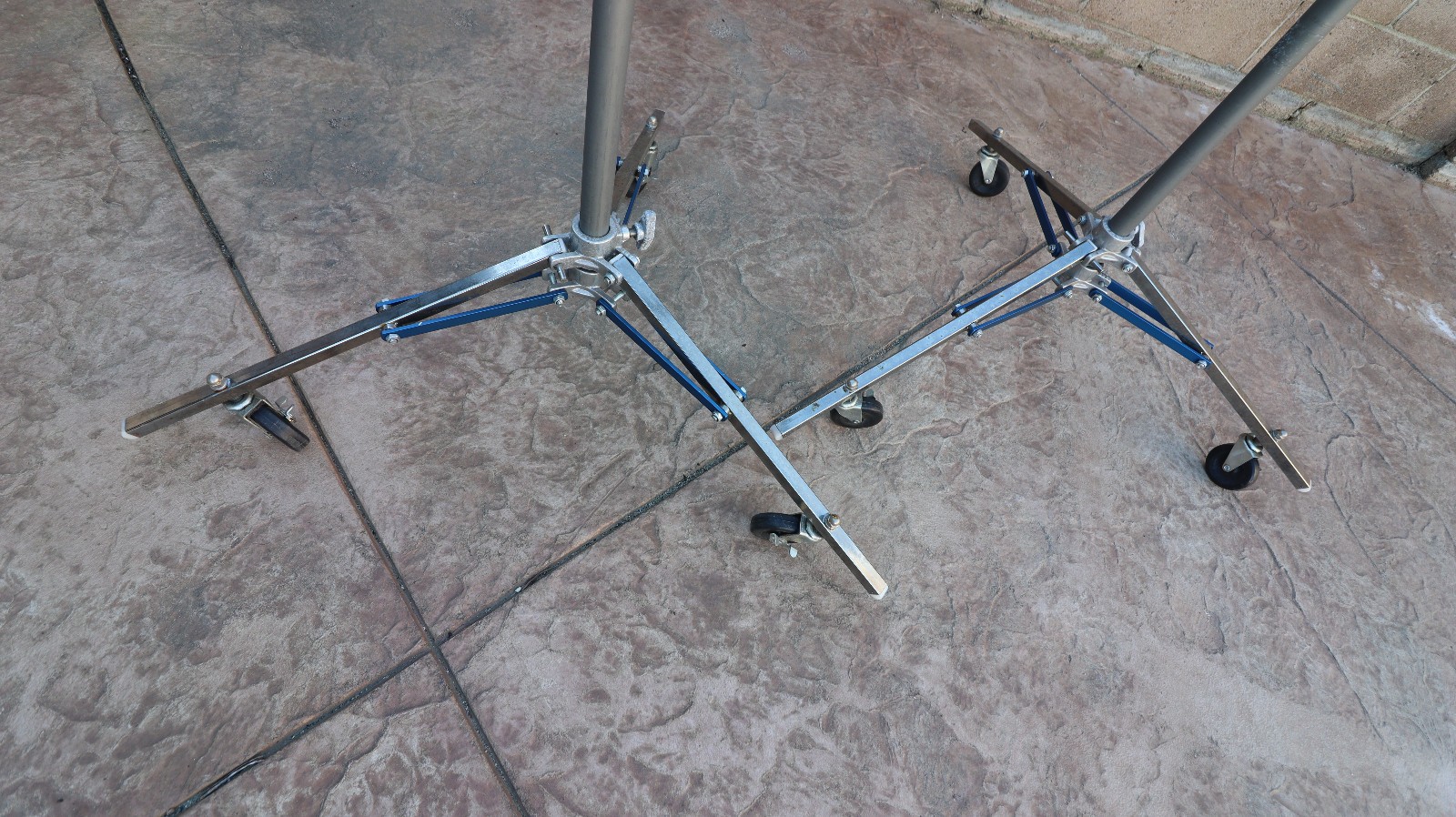 American Metal C Stand\ Light Stand with Wheels. This is for a pair you get 2