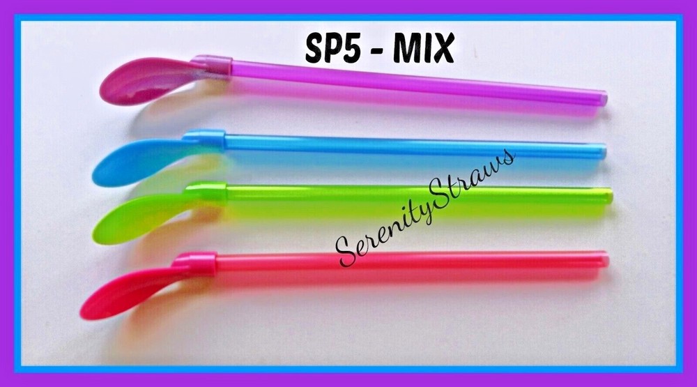 SPOON STRAWS!! Multi-Colored, Several Styles, REUSABLE