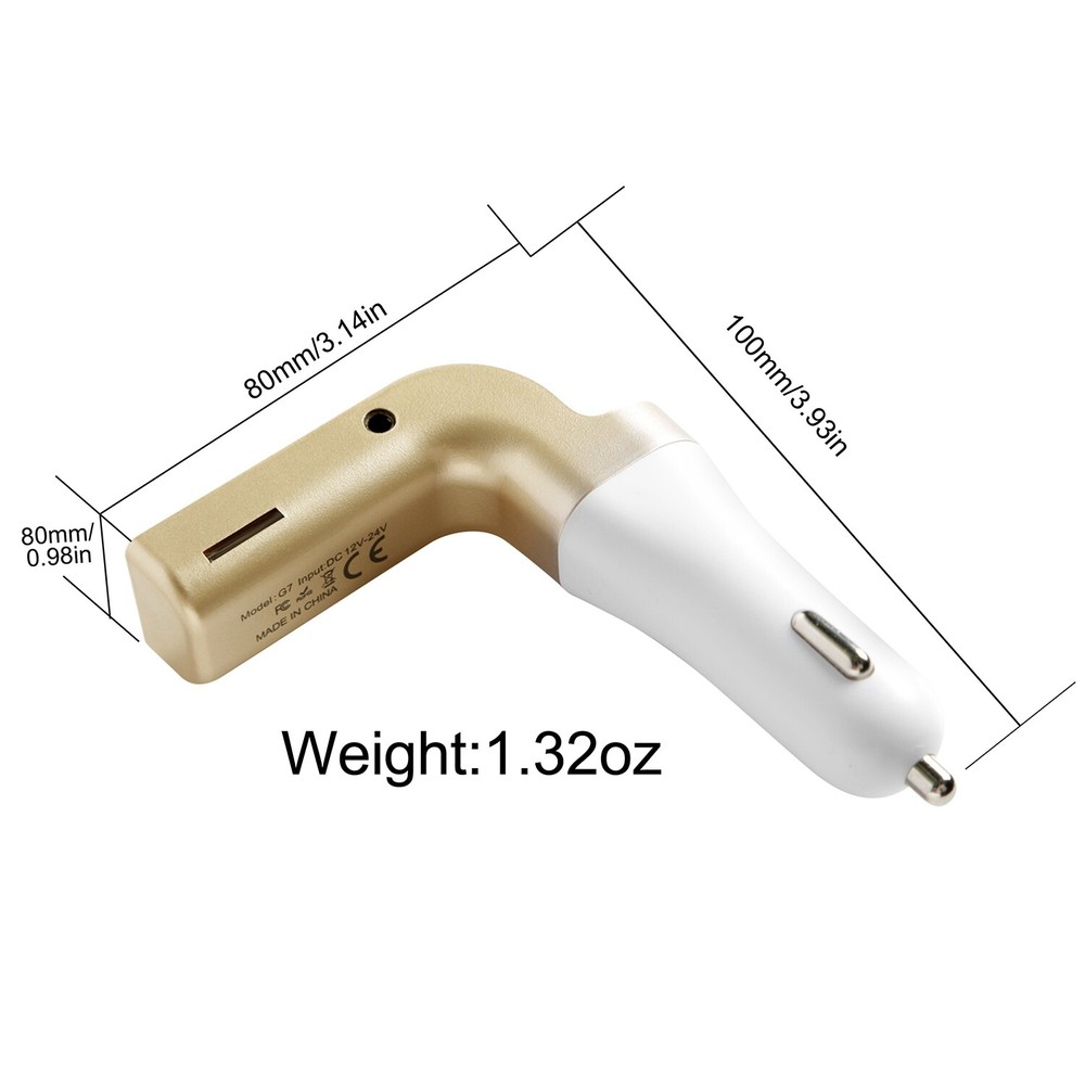 Car FM Transmitter Wireless Hands-free LED MP3 Player Radio Adapter USB Charger