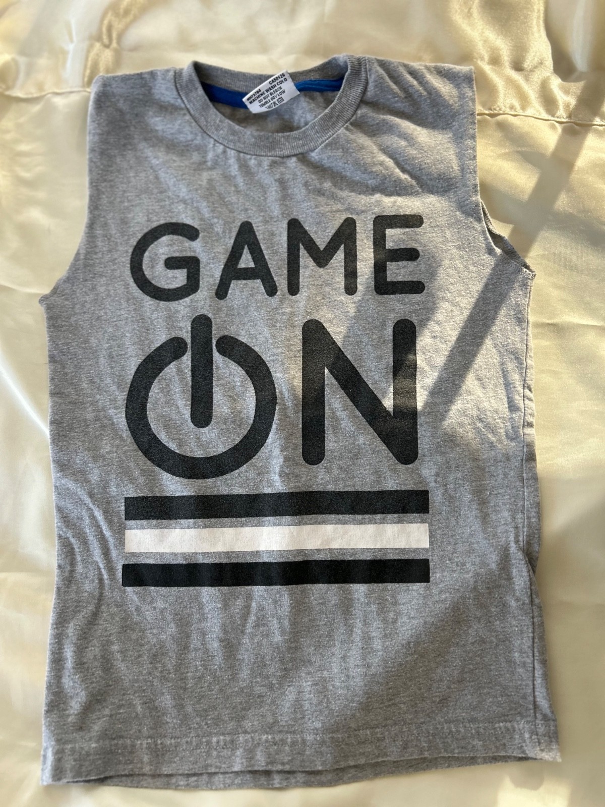 Mish Boys Tank Top Game On & Joggers Pants Outfit Gray Black Sz 5