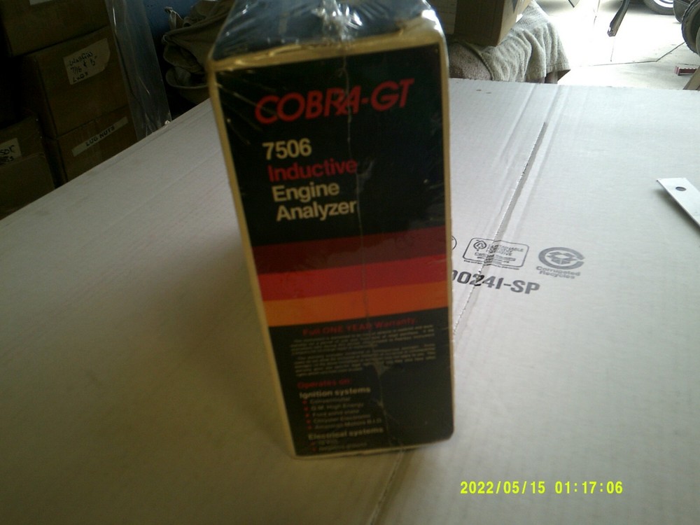 Vintage Cobra-GT Inductive Engine Analyzer w/ Cables & Instructions Mod# 7506