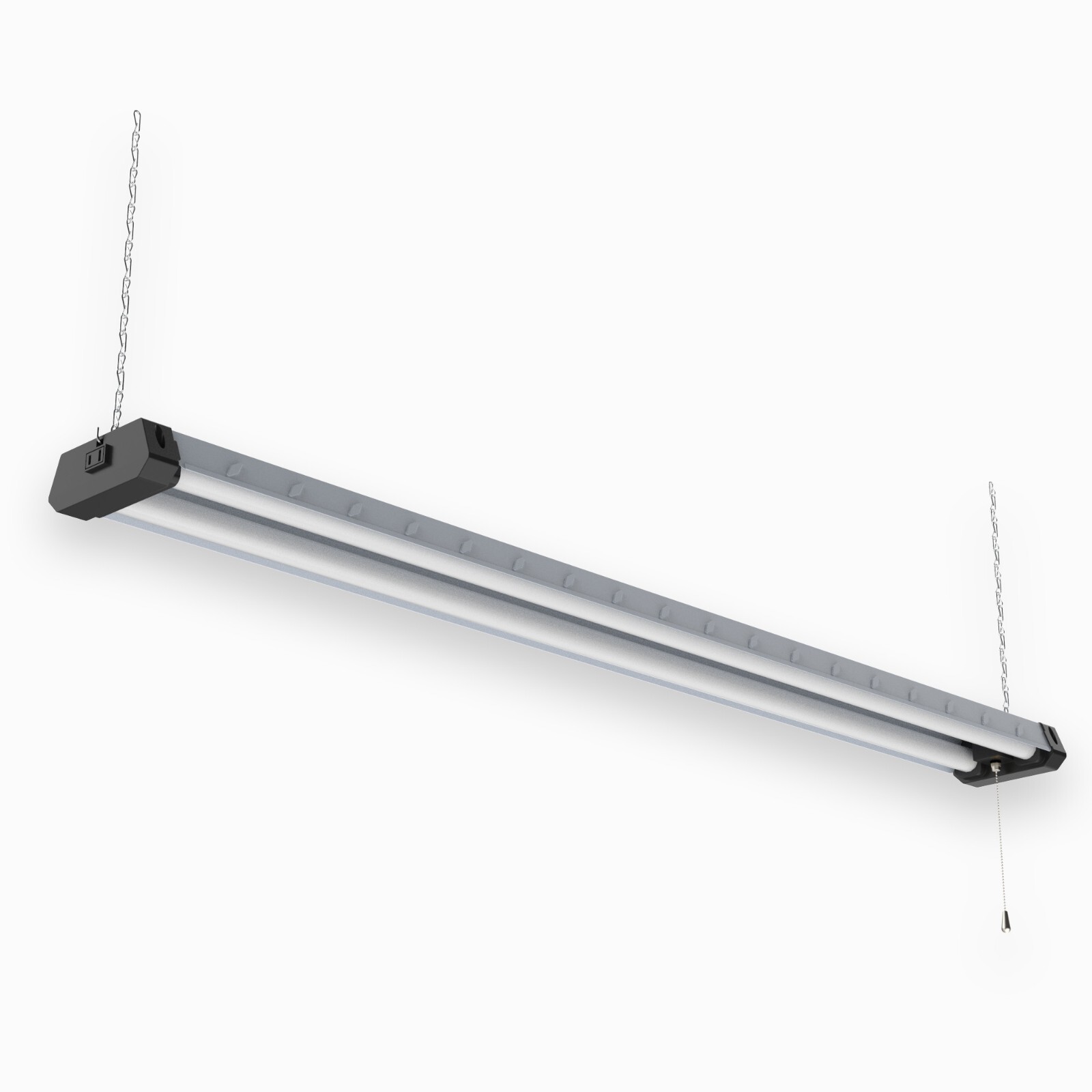 2-PACK 4FT LED Shop Light Heavy Duty Linkable Fixture 5500lm Bright White Garage