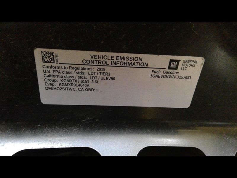 2019 TRAVERSE Active Air Shutter 357938