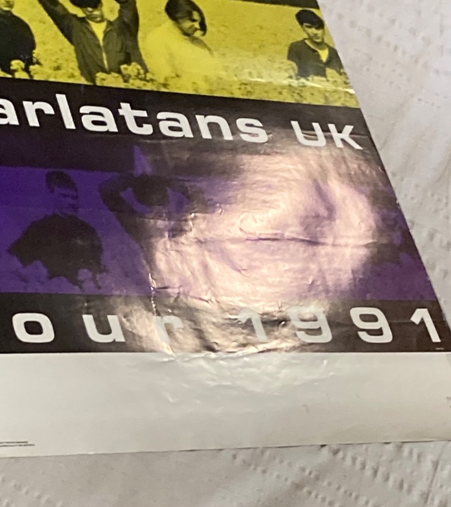 Charlatans U.K. 1991 Promo Poster Poster Q