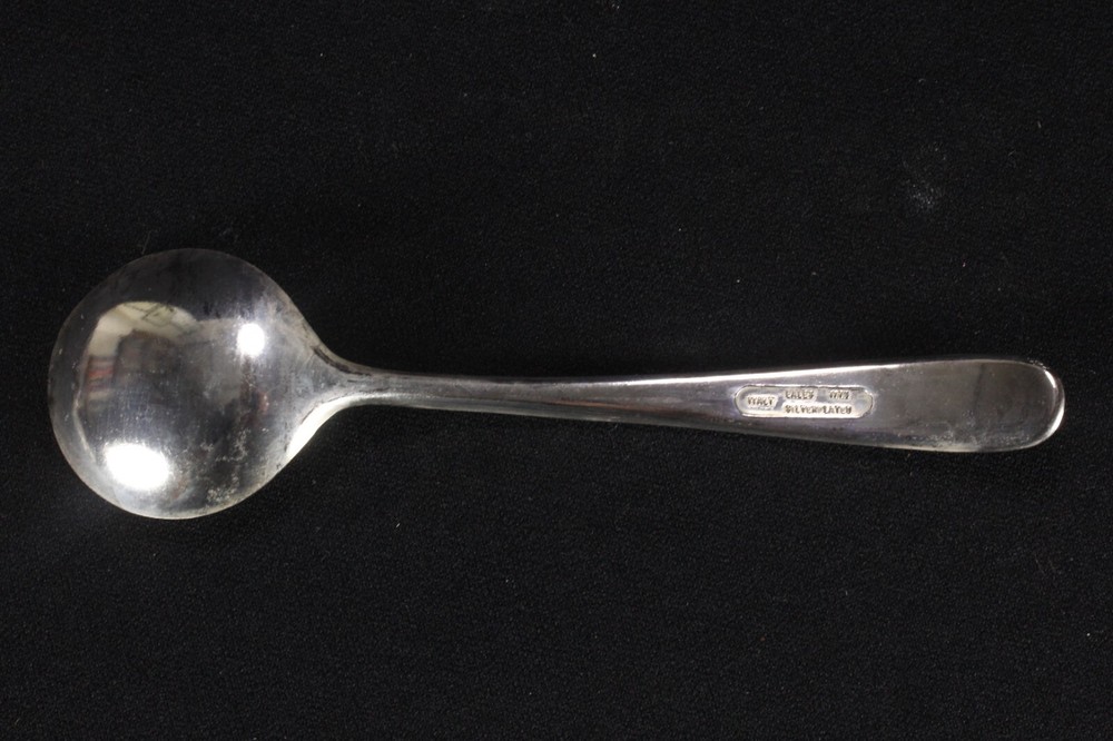 6 Rounded Soup Spoons Eales 1779 Made In Italy Silverplated Flatware