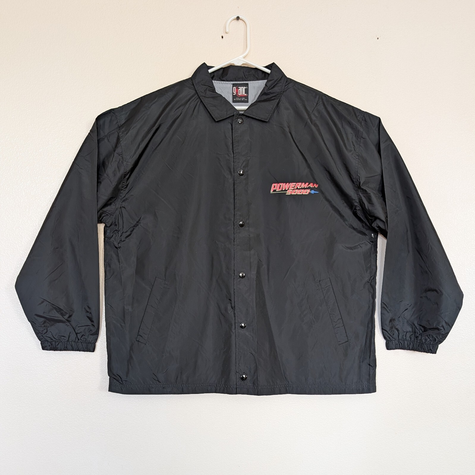 Vtg Powerman 5000 XL Coaches Jacket Tonight The Stars Revolt 2000 Giant Y2K New