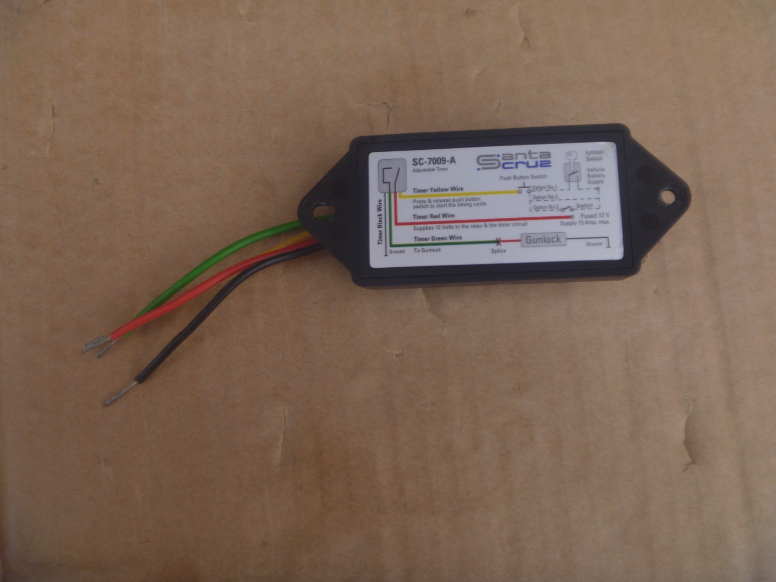 Santa Cruz Adjustable Gun Lock Timer SC-7009-A