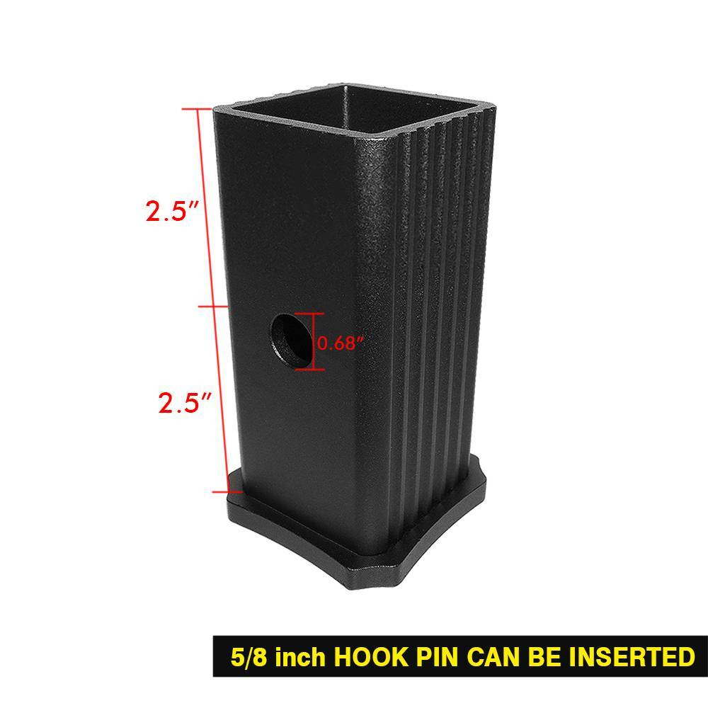 2.5" 2-1/2" to 2" Trailer Hitch Receiver Adapter Insert Reducer Sleeve Convertor