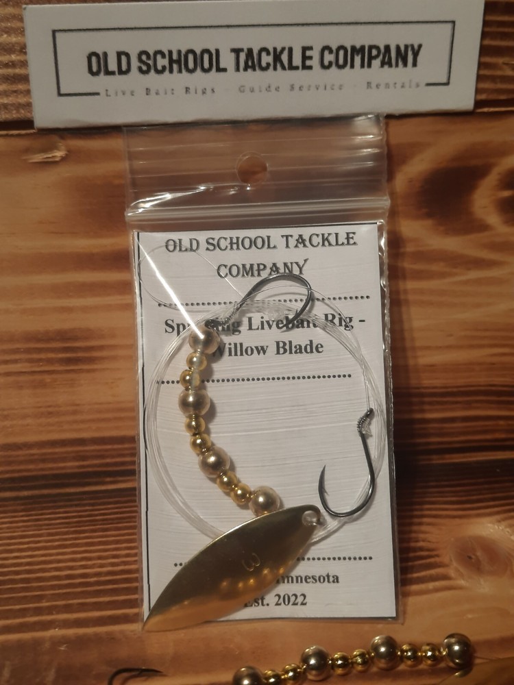 2-Hook Crawler Harness - Size #3 Willow Blade - 4'/48" - 15lb - Size #4 Hooks