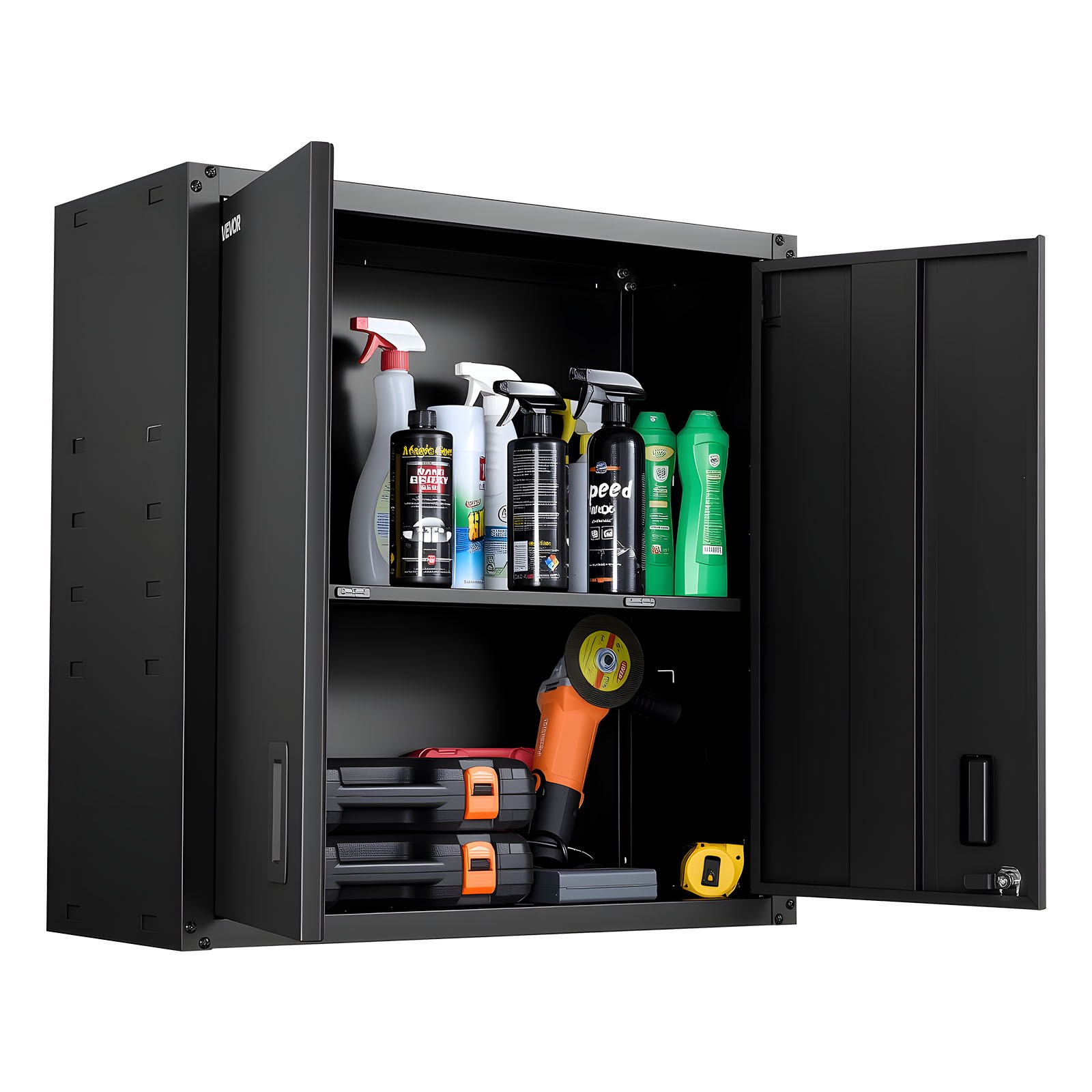 VEVOR Metal Wall Cabinet 30 inch Wall Mounted Cabinet with Adjustable Shelf