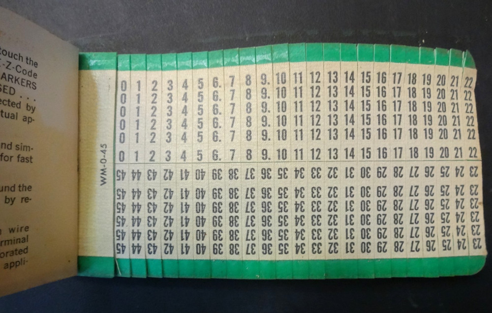 1940's-50's E-Z-Code Markers Book By T&B Engineered