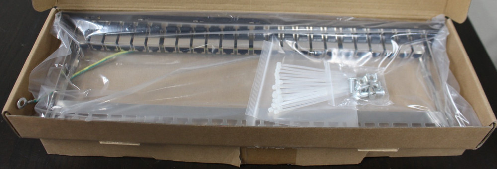 Rapink Patch Panel 24 Port Cat6A with Inline Keystone 10G Support - OPEN BOX