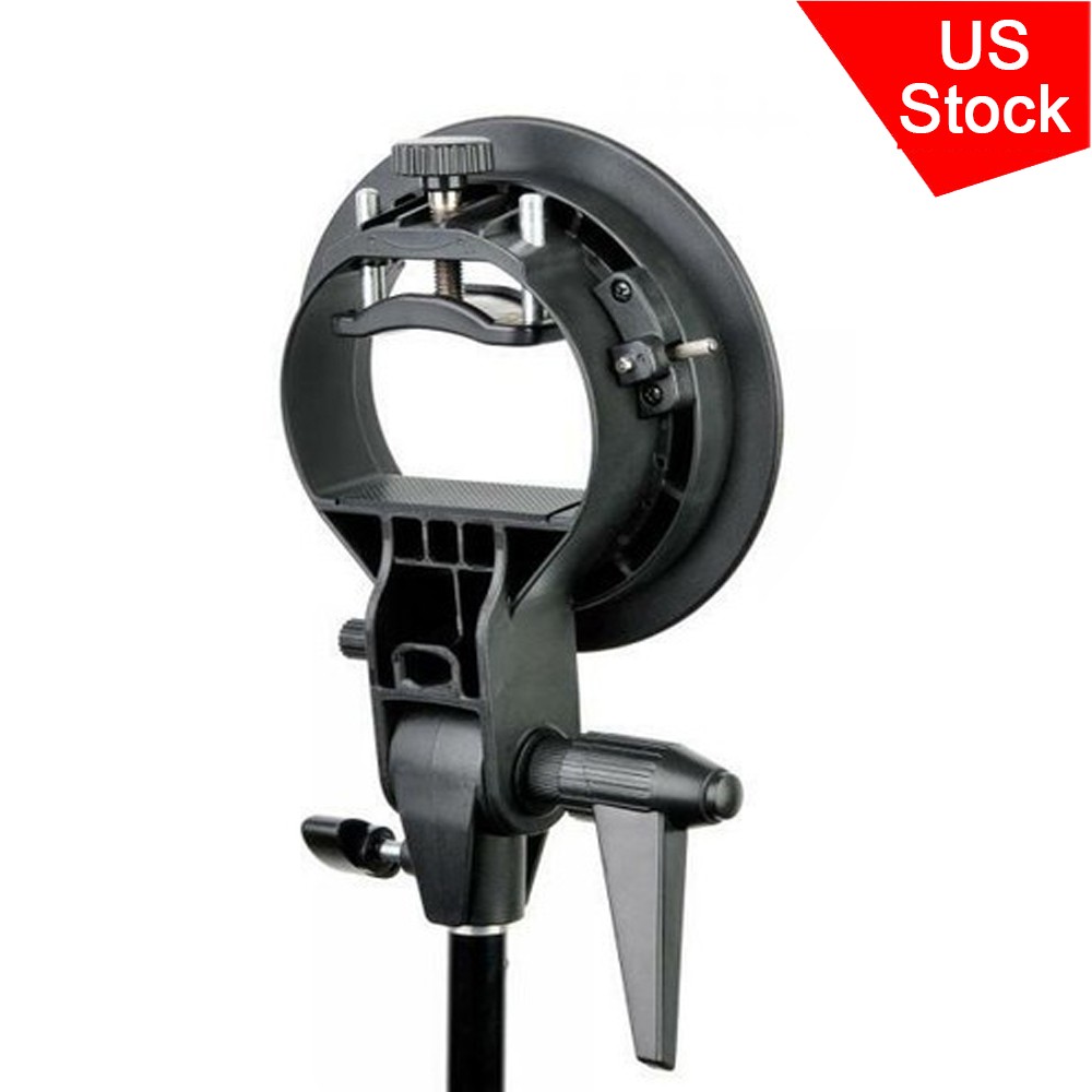 US S-Type Bracket Bowens Mount Holder for Speedlite Flash Snoot Softbox VS Godox
