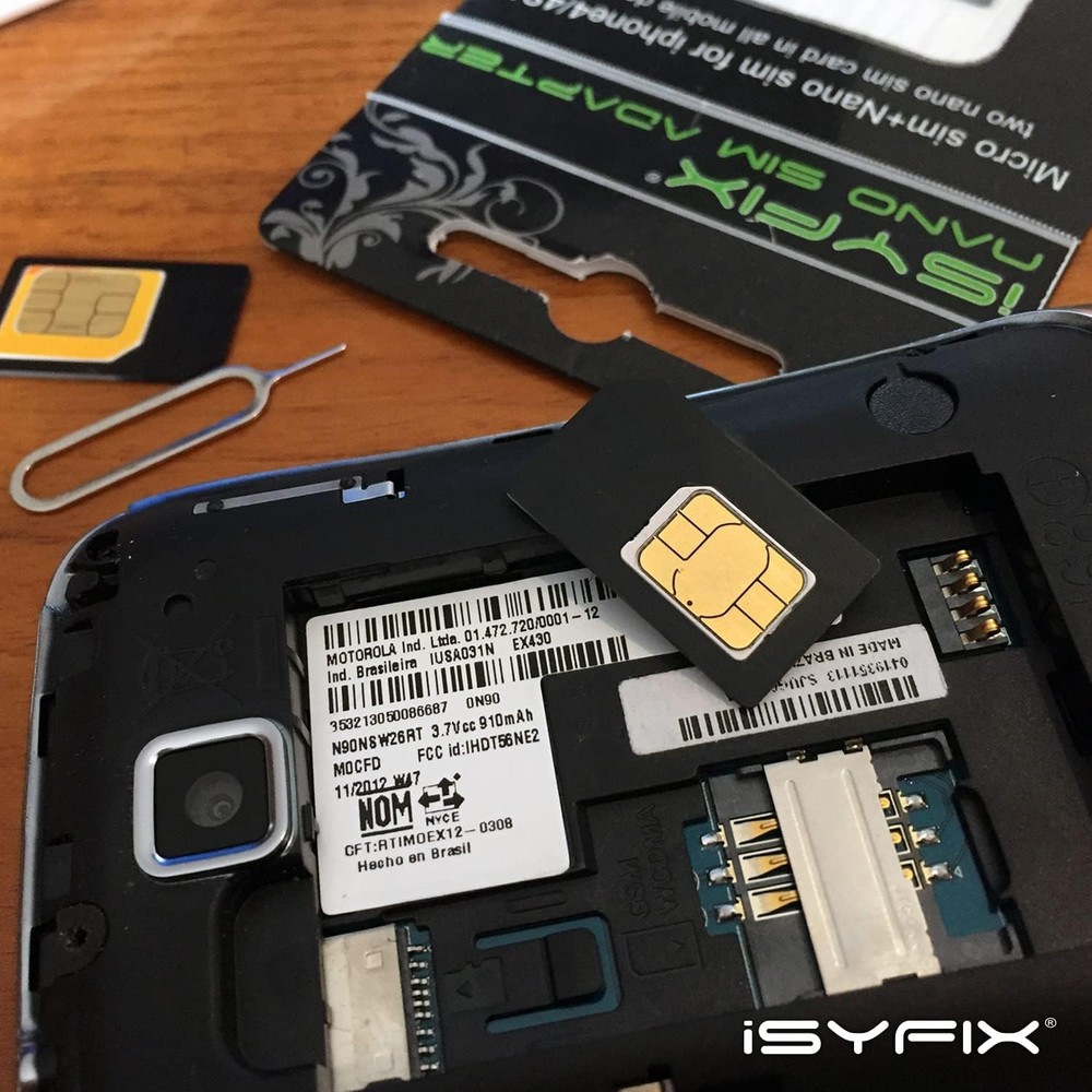 Essential Nano to Micro SIM Card Adapter Set - Fast Installation with Eject Tool