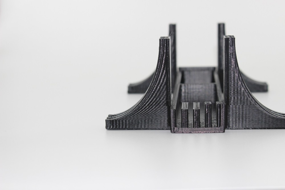 Black PS2 Slim 3D Printed Vertical Stand PlayStation 2
