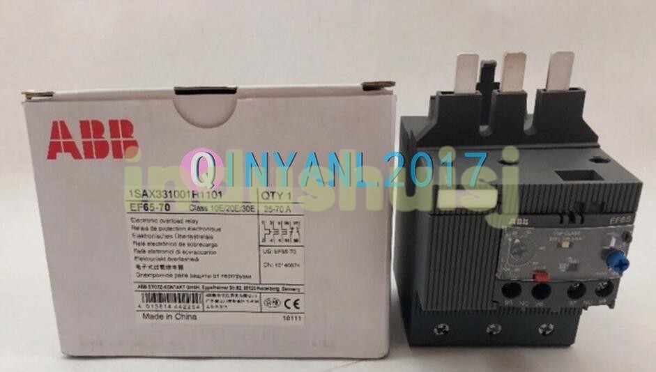 1PCS New ABB EF65-70 ELECTRONIC OVERLOAD RELAY