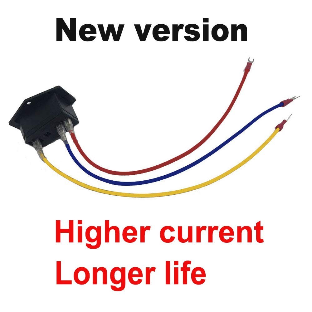 Compact 15A Rocker Switch Socket with 10A Fuse - Safe Power Control Solution