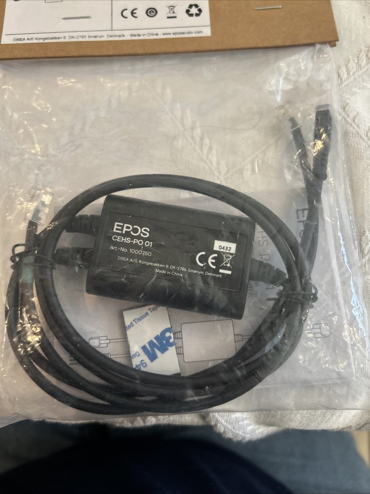 EPOS CEHS-PO 01 Polycom Adapter Cable for Electronic Hook Switch BRAND NEW