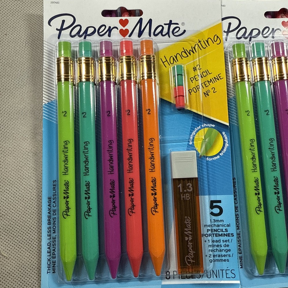 Paper Mate Handwriting #2 Triangular Mechanical Pencils 4 Sets L2