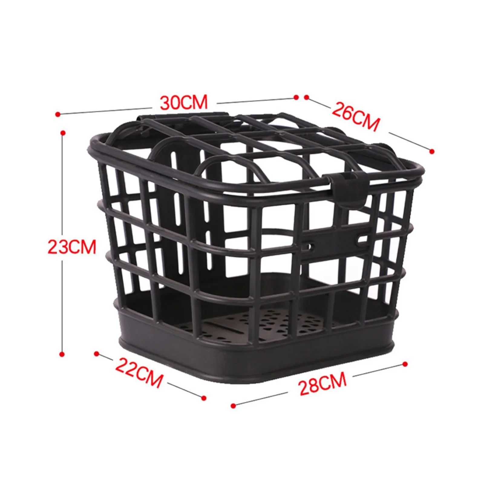 Detachable Front Bike Basket w/ Lid | Large Capacity PC Storage for E-Bike
