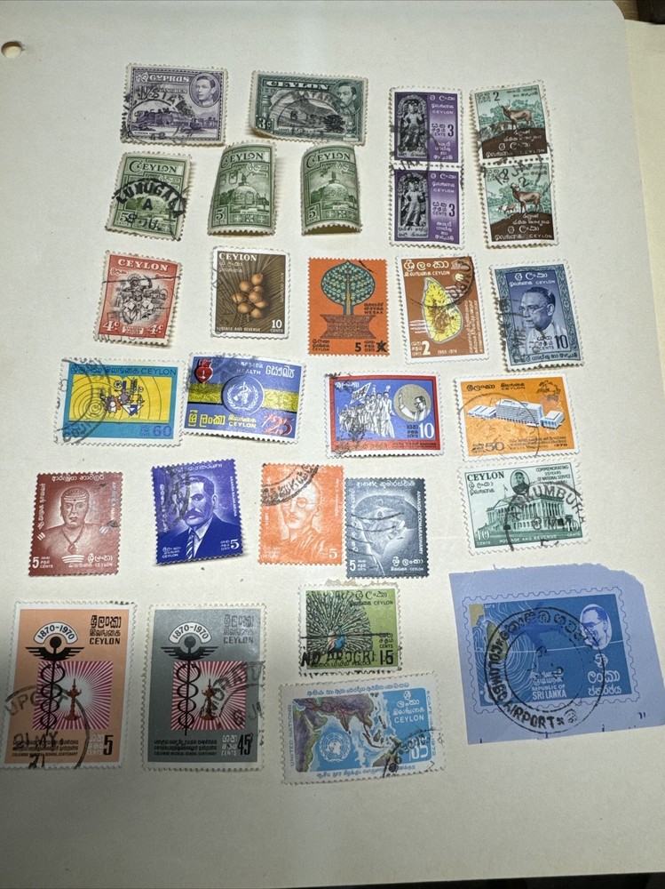 Ceylon  Group unchecked used          ( Lot 15 File 10)