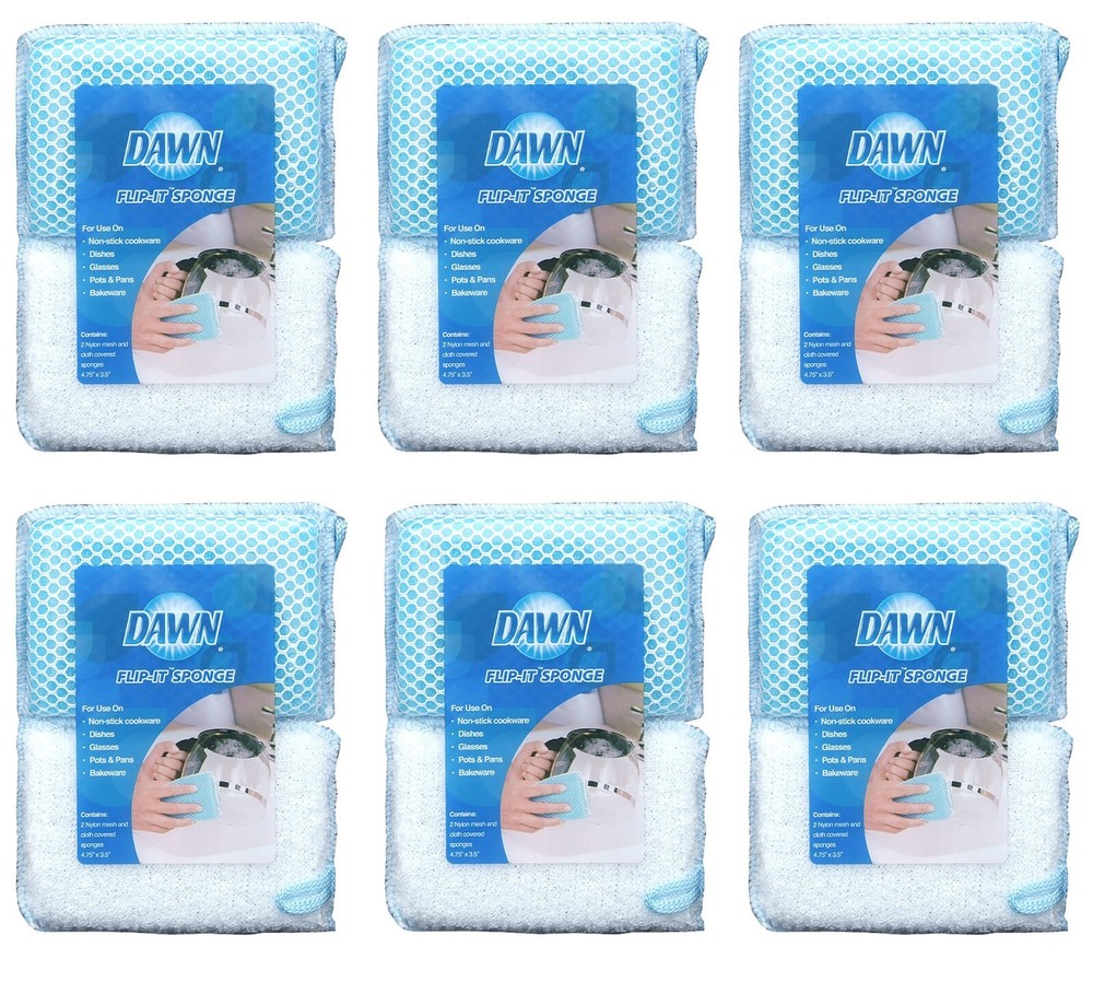Dawn 2pc Flip-it Sponge 6 pack