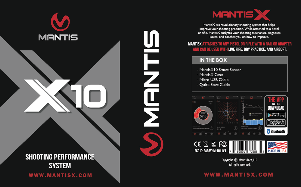 Mantis X10 Shooting Performance System - Train Smarter, Improve Faster!