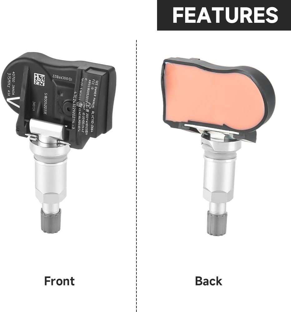 TPMS Sensor 315MHz Nissan 4 Pack 40700 3AN0A New