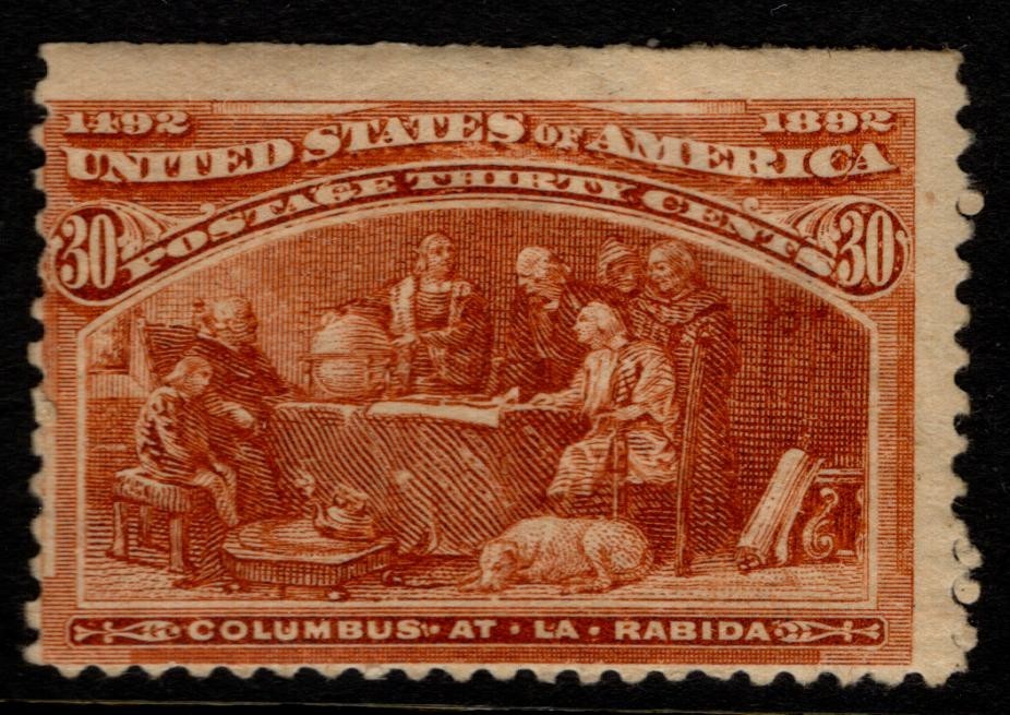 US-19th UNUSED-SC# 239/ HINGED/AVERAGE/THIN/CV$ 225