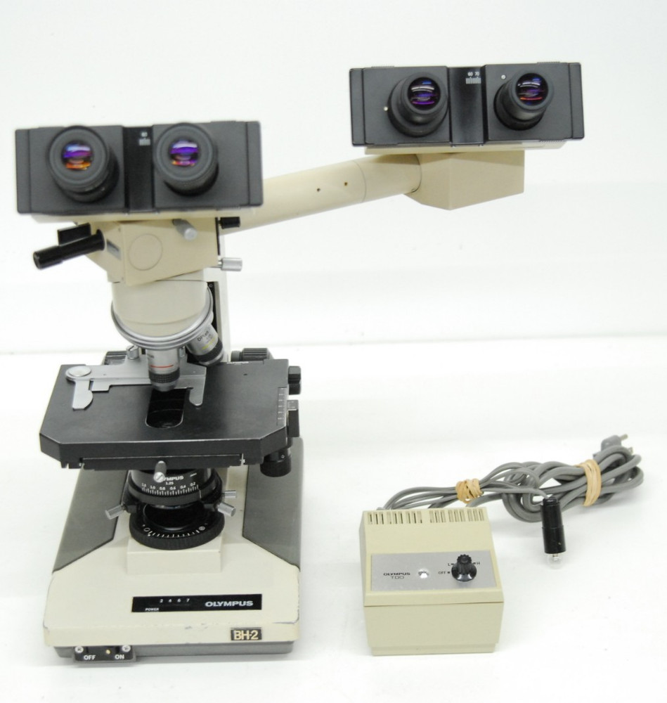 Olympus BH-2 BHUT Dual Viewing Teaching Microscope W/ D Plan Objectives