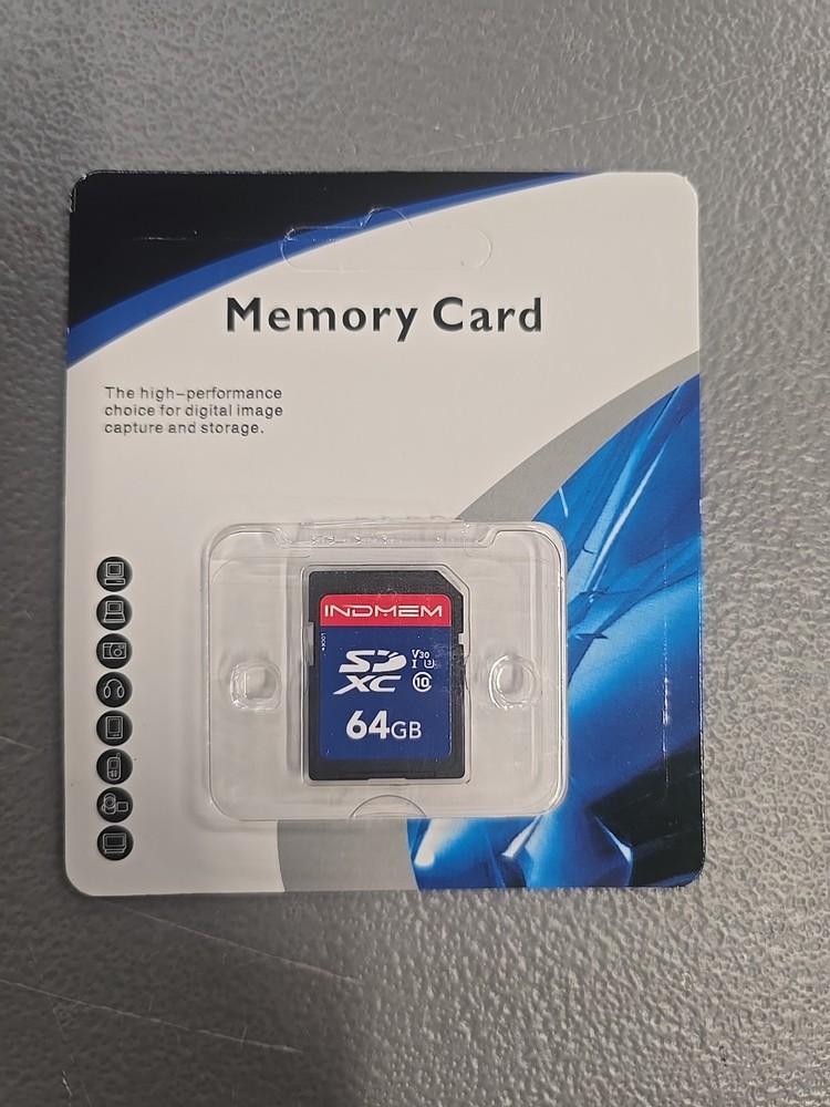 INDMEM 64GB SDXC Memory Card High Performance