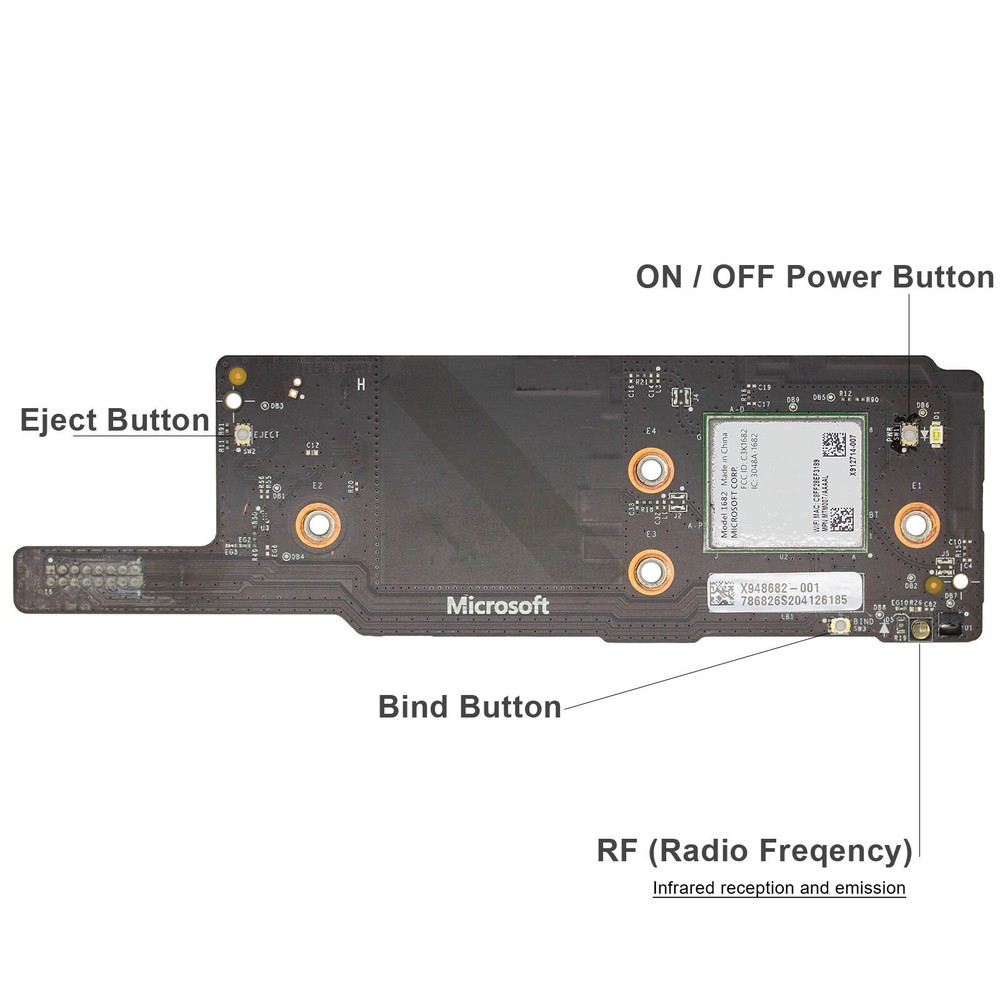 OEM Power/Eject/Sync Button RF Module Board Replacement For Microsoft Xbox One S