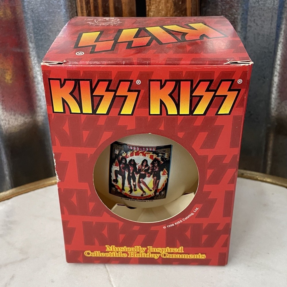 Vintage 1998 ~ KISS ~ Musically Inspired Collectible Christmas Ball Ornament