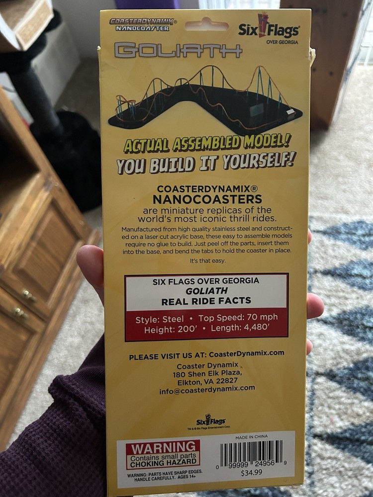 Six Flags Over Georgia Goliath Nanocoaster Roller Coaster