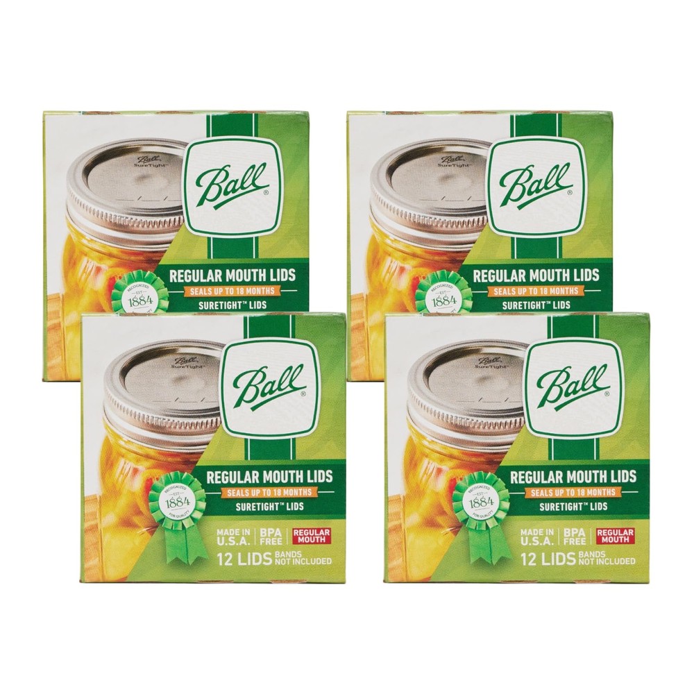 Regular Mouth Jar Lids 4 pack