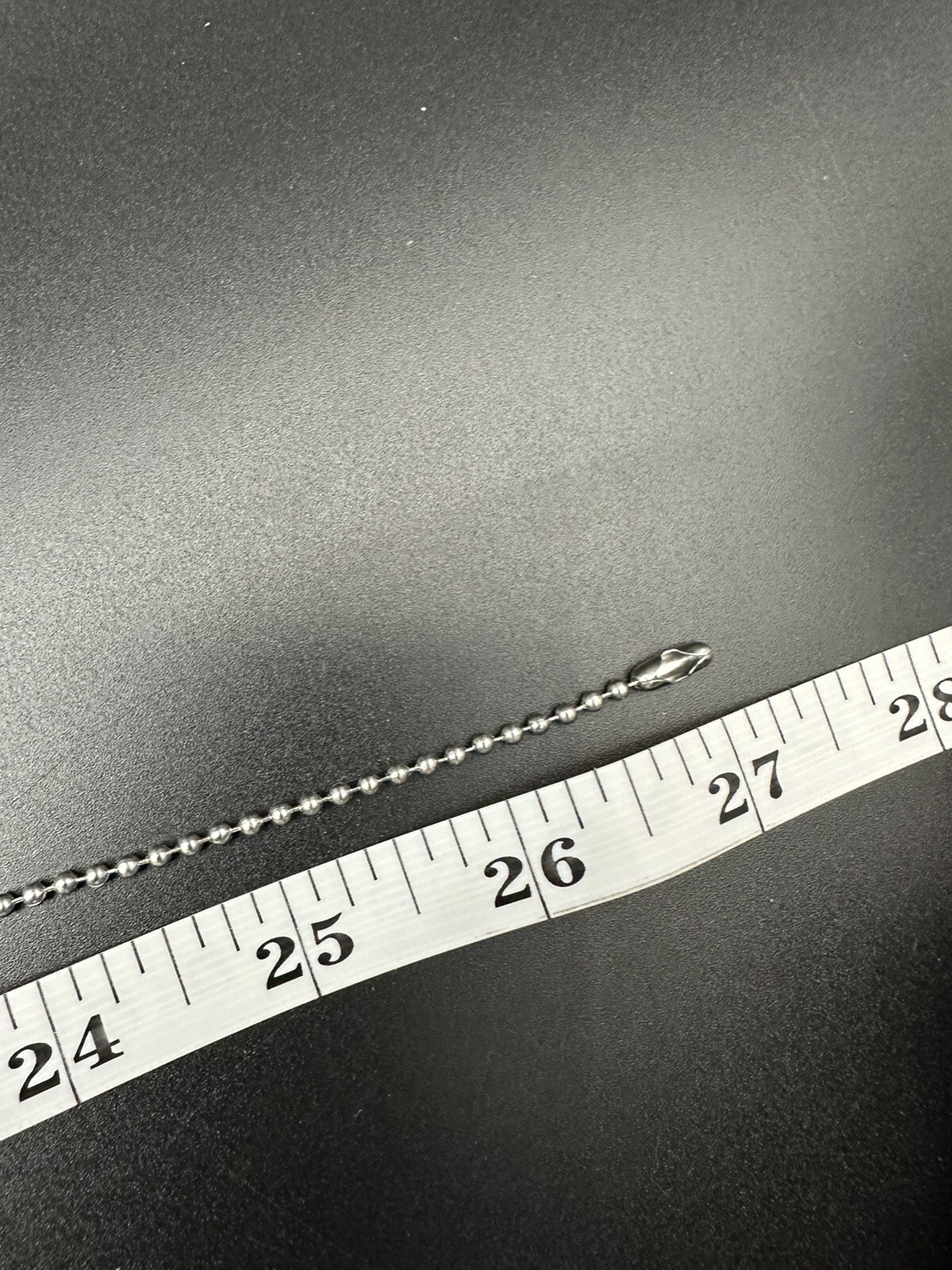 Military Spec Stainless Steel Army Marine Corps Dog Tag Ball Chain Set