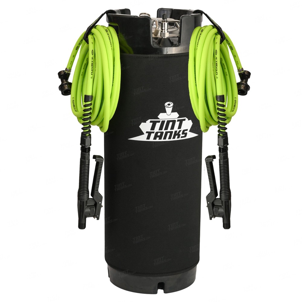 Window Tint Mounting Solution Sprayer Dual Hose Tank + Two 25ft Flexzilla Hoses
