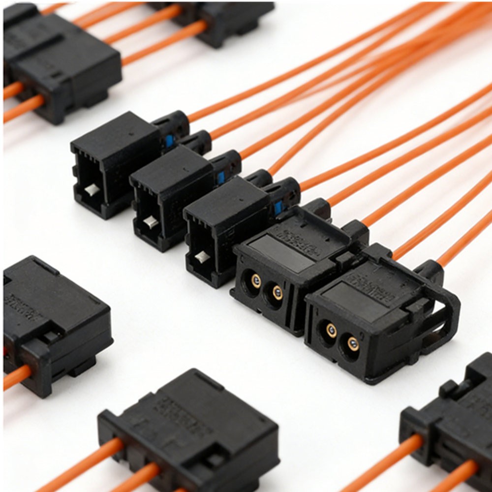 2 Sets MOST Fiber Optic Loop Bypass Adapter Male Female For Mercedes BMW