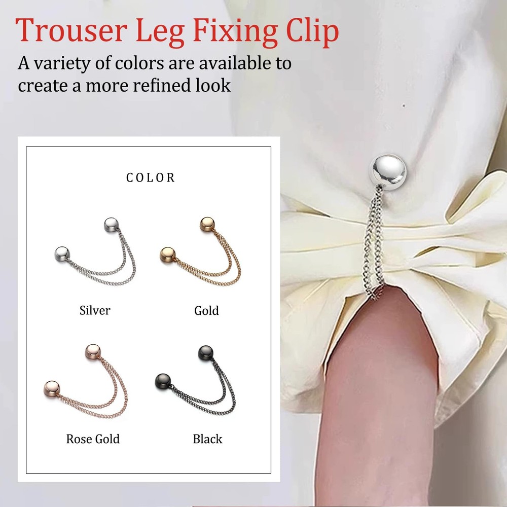 FJW Multi-Function Clothing Clips - Magnetic Hem for Shirts & 8 Pack