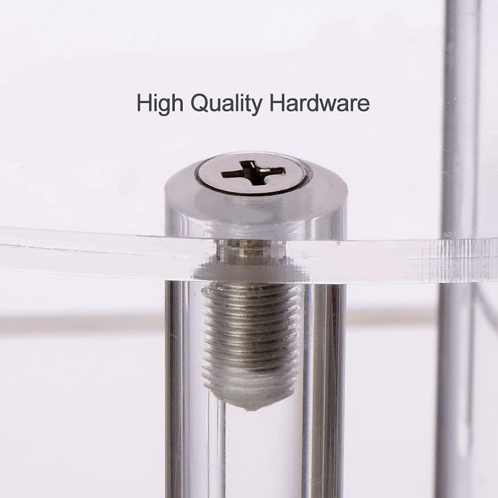Acrylic Risers Display Stand - 3 Tier Clear Step Display Riser- Half Moon Cupcak