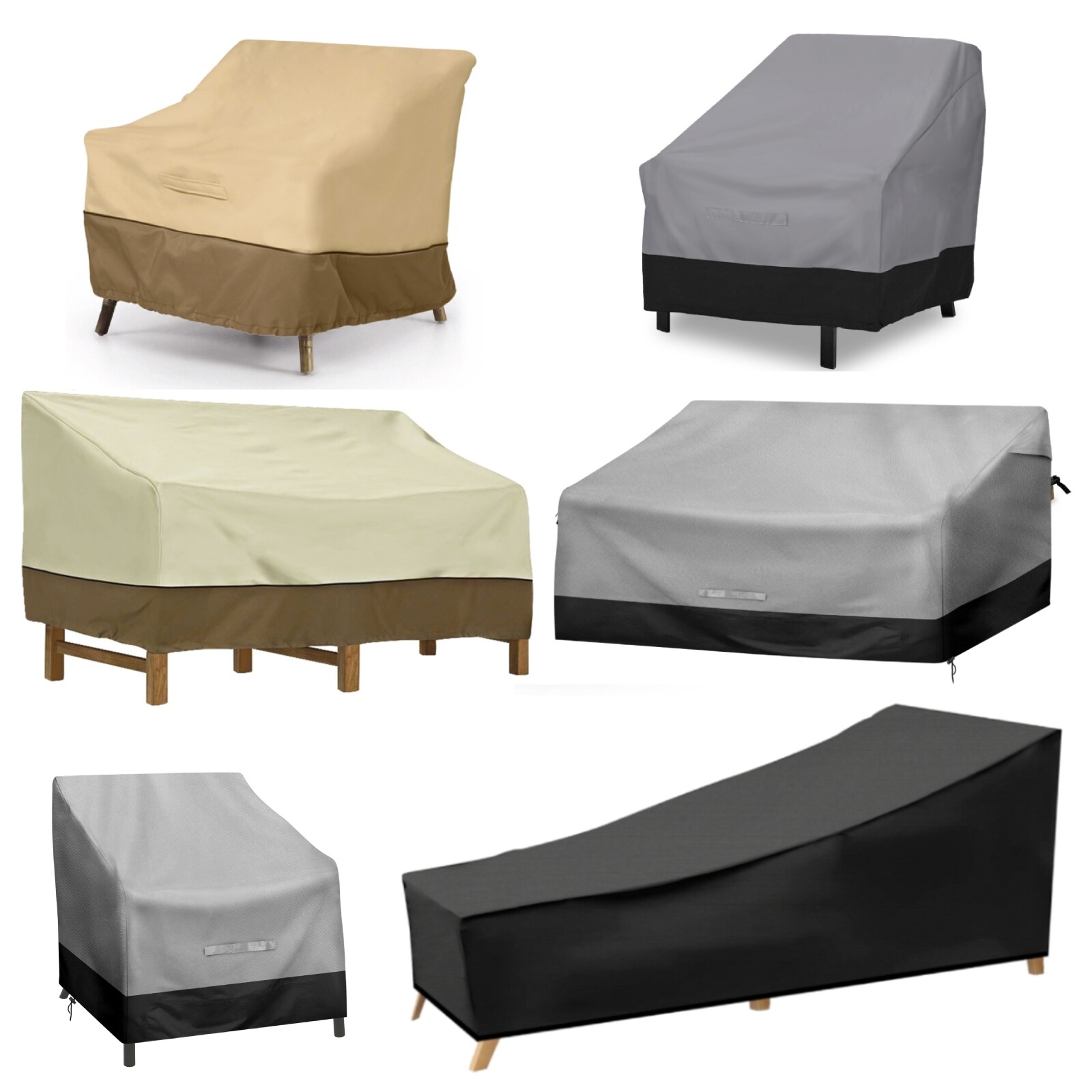 Heavy Duty Outdoor Sofa Cover, Waterproof Lawn Patio Furniture Chair Protector