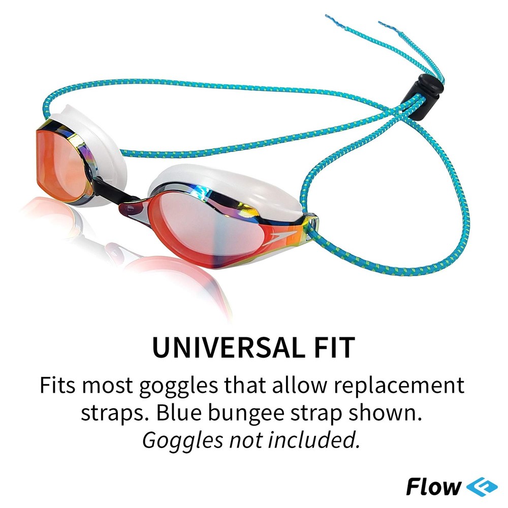 Universal Adjustable Bungee Goggle Strap Kit - 2-Pack Replacement Straps