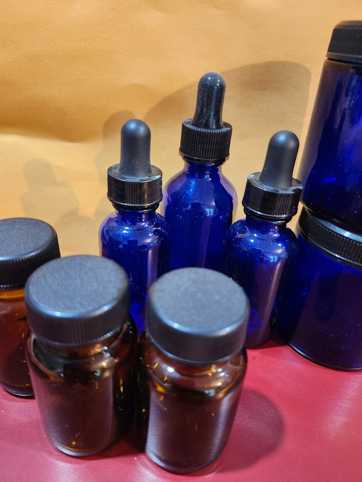 USA BottlesEssential Oil Perfume Sample Glass Bottles, NEW 8, FREE SHIPPING!!