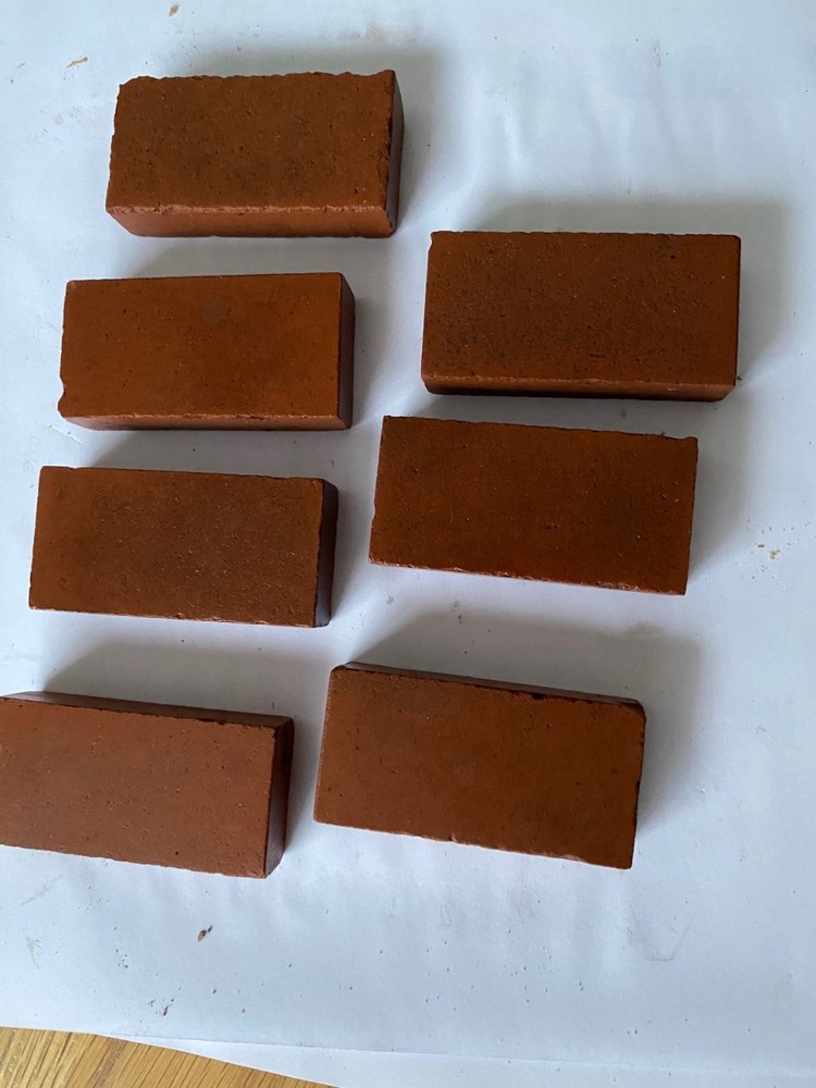 Victorian reclaimed encaustic floor hall tile terracotta  rectangle  geometric