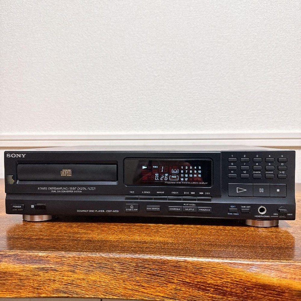 SONY CDP-M59 CD Player 8x Oversampling 18-bit DAC w/New Pickup FullyFunction