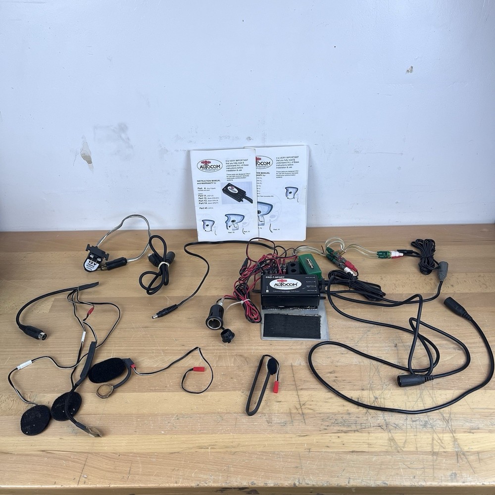 AUTOCOM Pro AVi Kit Motorcycle Audio Communication System Lot Untested As-Is