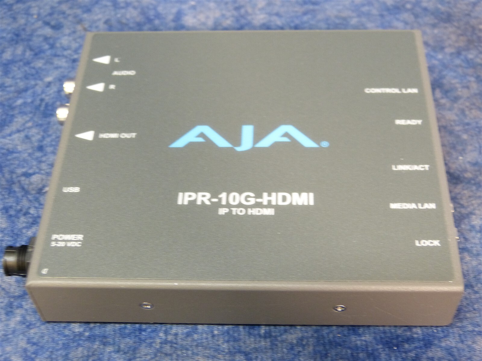 Open Box AJA IPR-10G-HDMI Bridging SMPTE ST 2110 IP to HDMI Converter (C5)