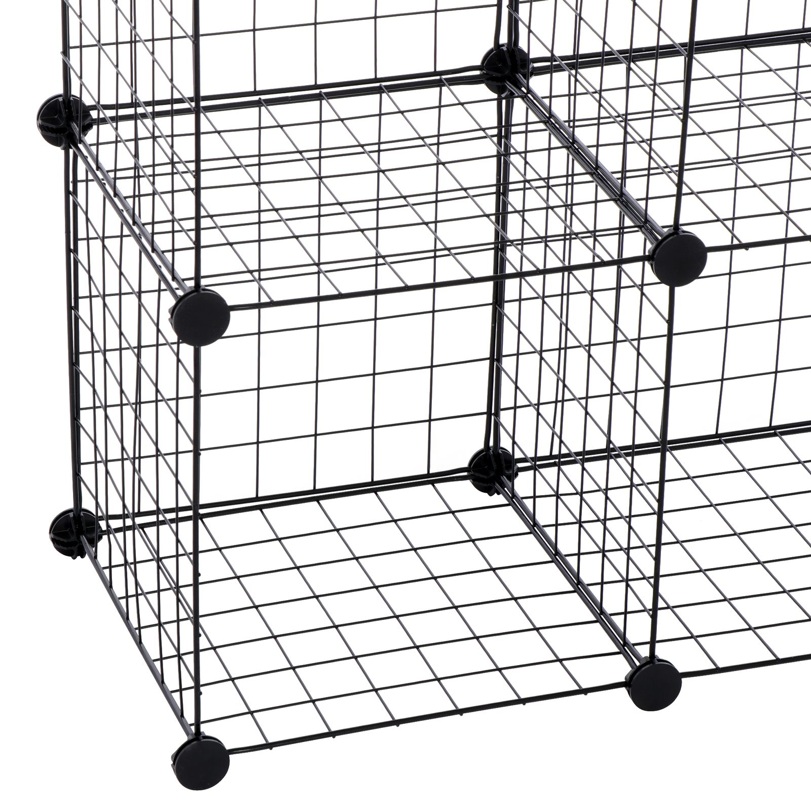 Wire Cube Storage Organizer Shelving 12-Cube Wire Shelves Rack Modular Bookshelf